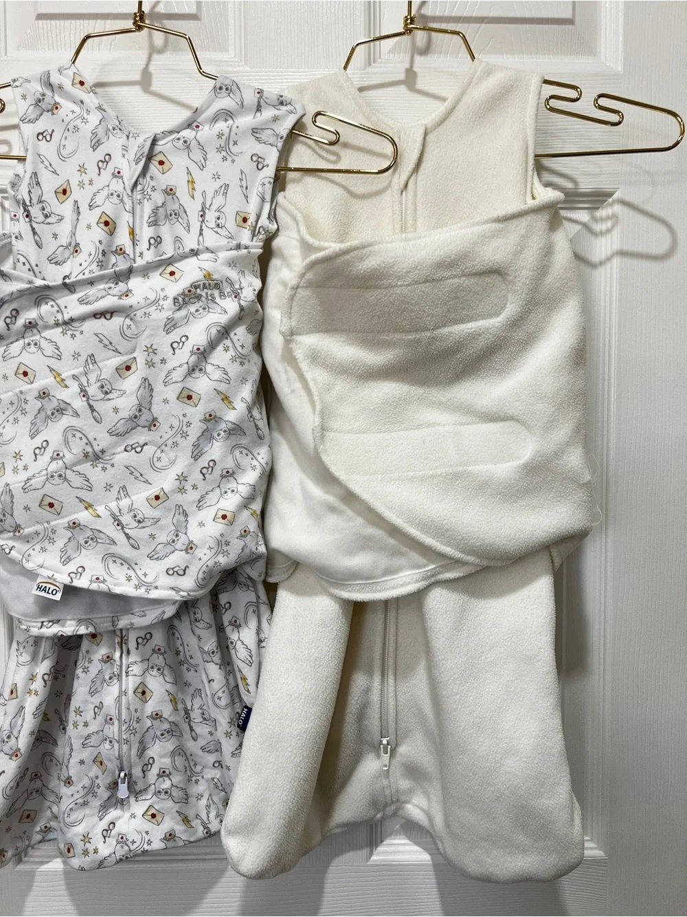 Lot of 2 Halo Sleep Sack Swaddle Size 3-6 Months Baby Fleece & Cotton
